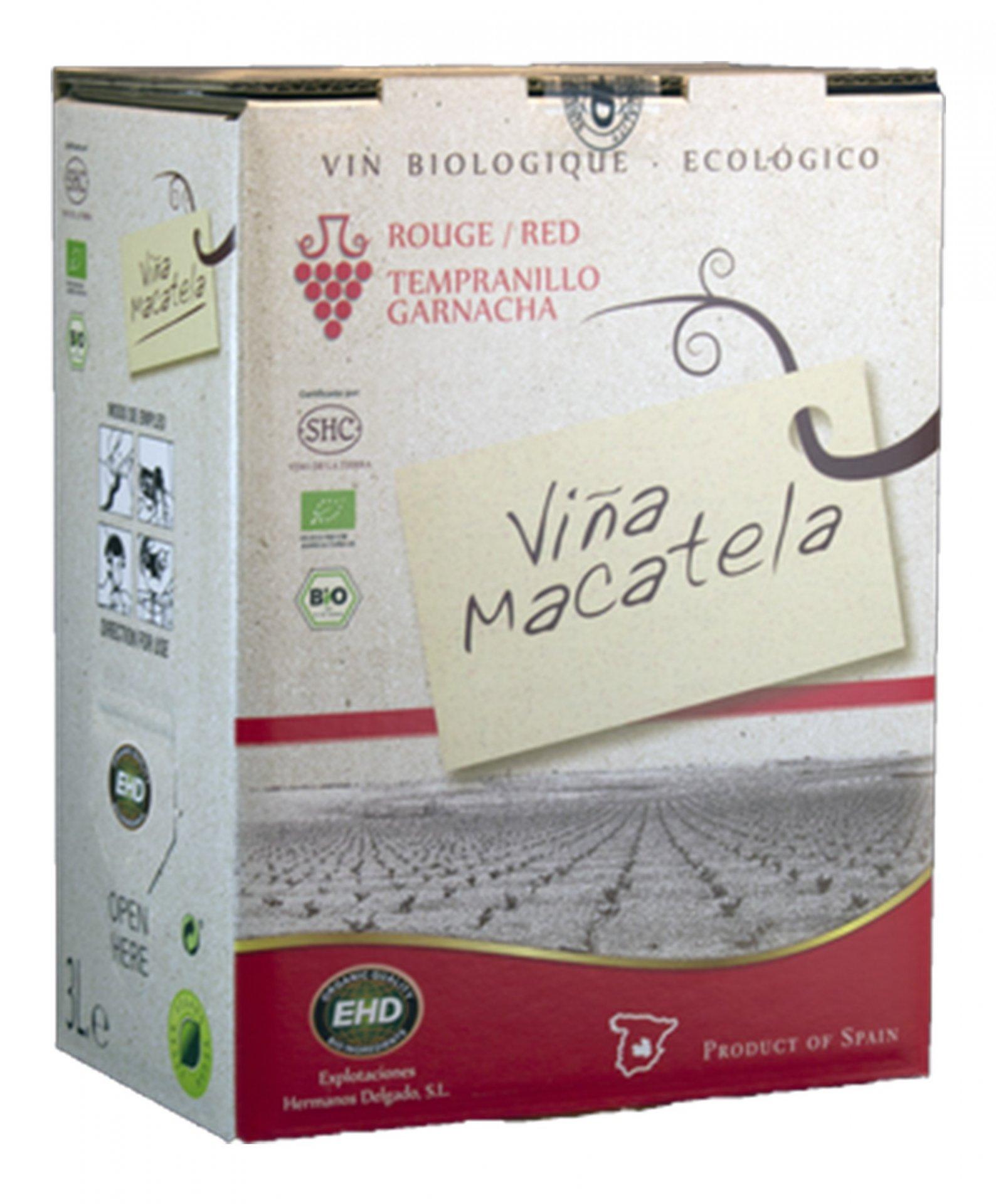 Macatela Tempranillo organic BiB